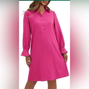 Hot pink shift dress. Brand new with tags